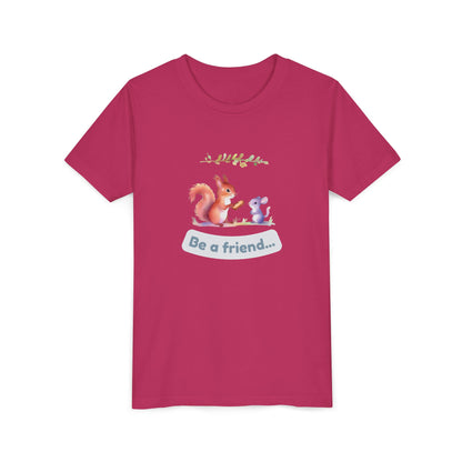 Affirmation Kids T‑Shirt – Be a Friend – Back to School Confidence Tee
