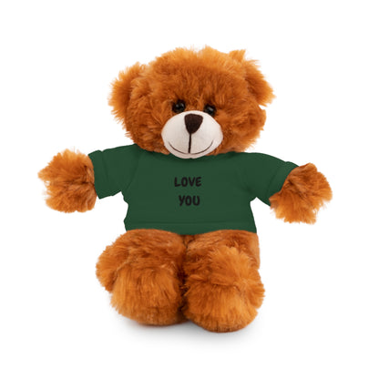 'Love You' Plush Animal with Tee — Cute & Cuddly Stuff with Support for your Home Team