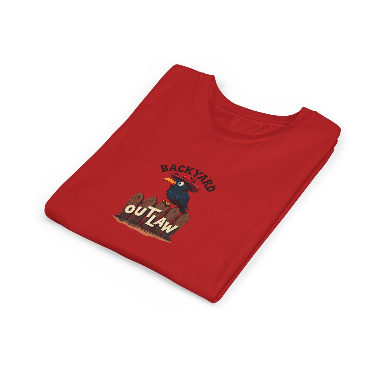 Backyard Outlaw Youth Tee — Ray the Crow Graphic