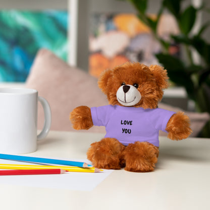 'Love You' Plush Animal with Tee — Cute & Cuddly Stuff with Support for your Home Team