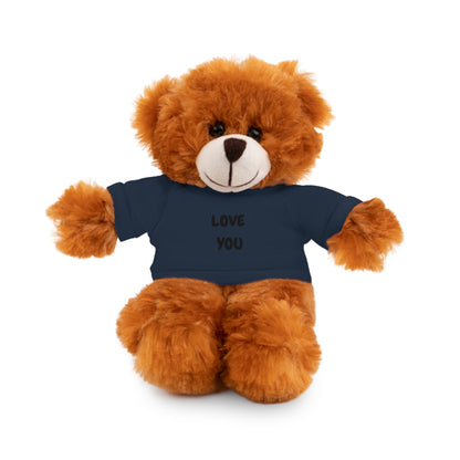 'Love You' Plush Animal with Tee — Cute & Cuddly Stuff with Support for your Home Team