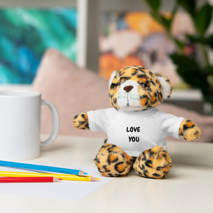 'Love You' Plush Animal with Tee — Cute & Cuddly Stuff with Support for your Home Team
