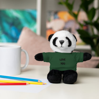 'Love You' Plush Animal with Tee — Cute & Cuddly Stuff with Support for your Home Team