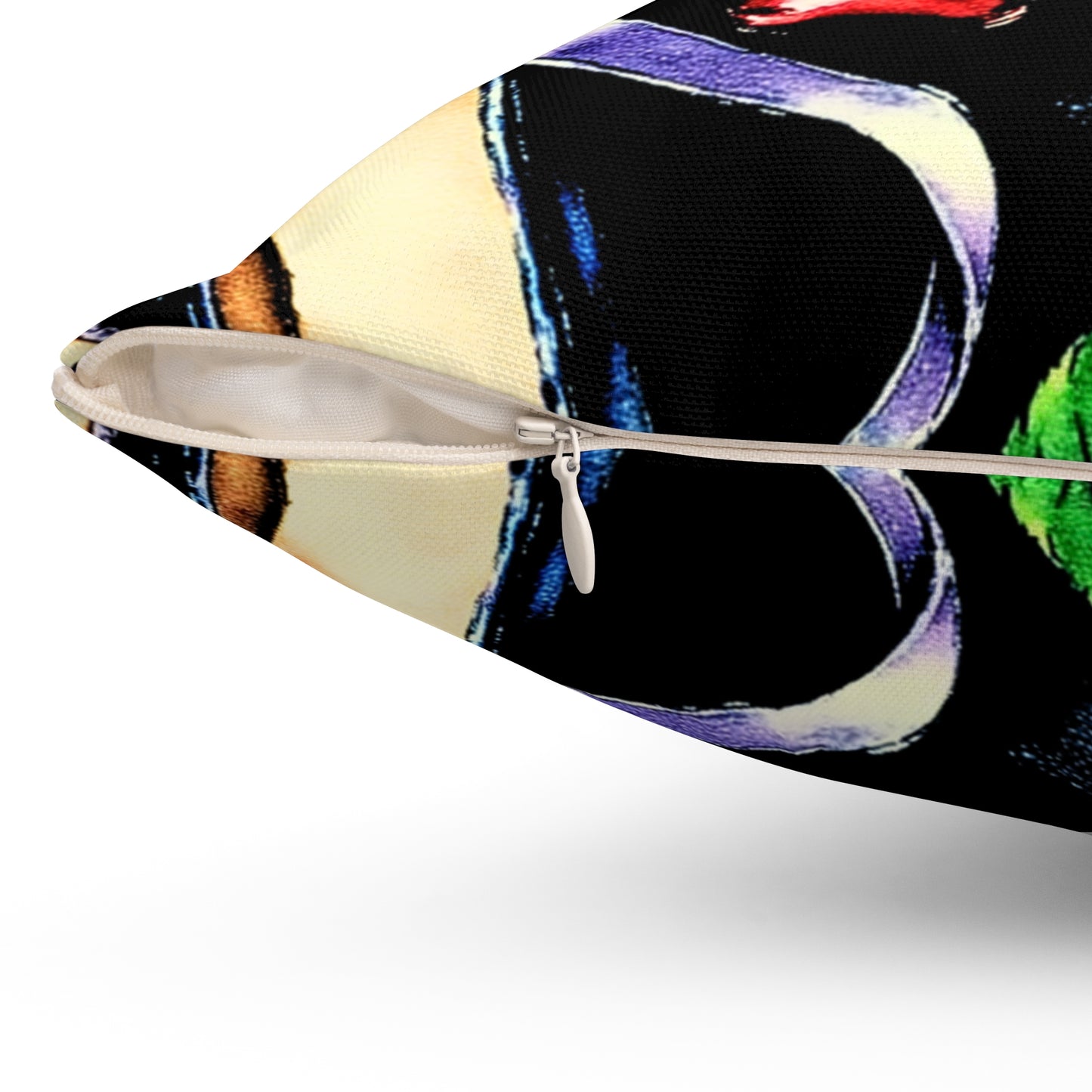 Pillow: Ballet Slippers Colorful Dance-Themed Decorative Cushion