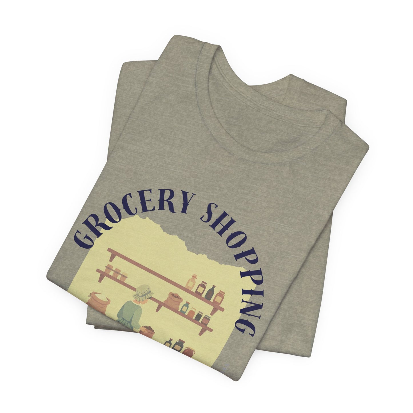 Everyday Errands Tee — Grocery Front, 1776 Store List Back