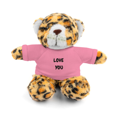 'Love You' Plush Animal with Tee — Cute & Cuddly Stuff with Support for your Home Team