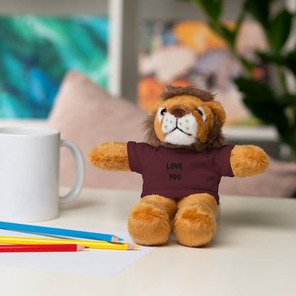 'Love You' Plush Animal with Tee — Cute & Cuddly Stuff with Support for your Home Team
