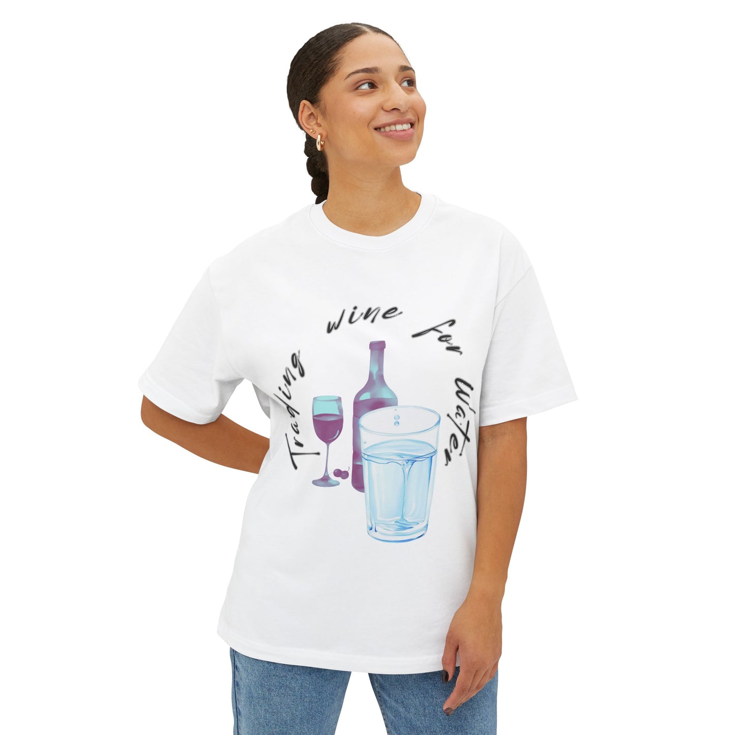 Wine For Water Tee — Wine & Water Graphic T-Shirt