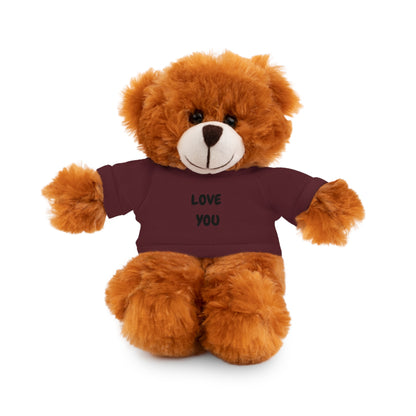 'Love You' Plush Animal with Tee — Cute & Cuddly Stuff with Support for your Home Team