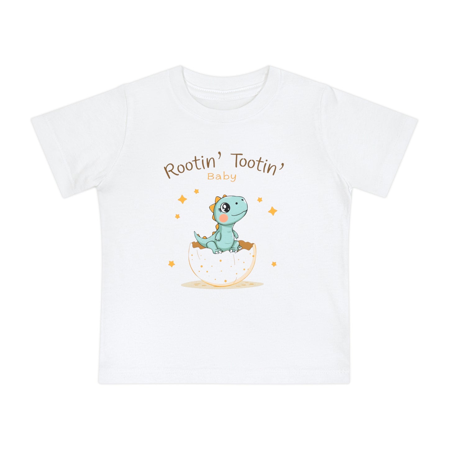 Baby Tee: Rootin' Tootin' Baby Dinosaur T-Shirt
