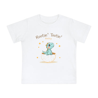 Baby Tee: Rootin' Tootin' Baby Dinosaur T-Shirt