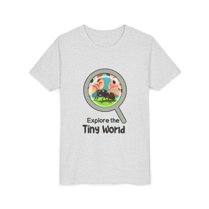 Youth Tee — “Explore the Tiny World” | Nature Explorer Science Shirt