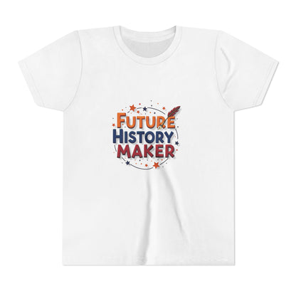 Youth Tee – "Future History Maker" Patriotic Kids T-Shirt (Boys & Girls)