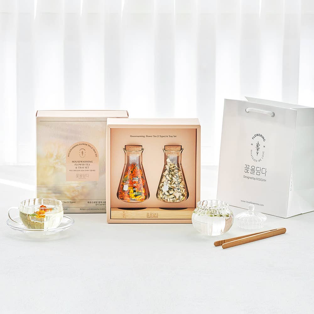 🌼 Housewarming Flower Tea Gift Set