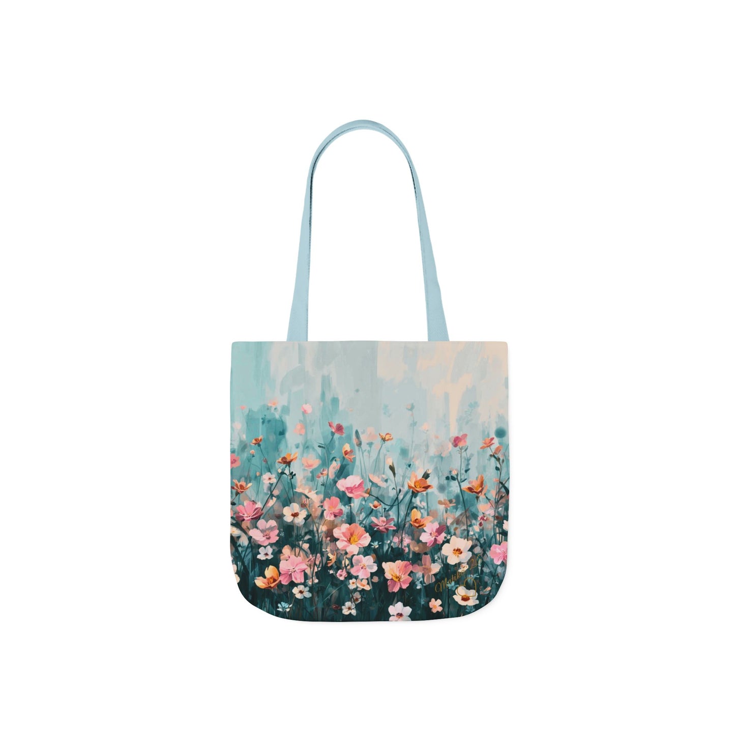 Eco-Tote: Morning Meadow — Pastel Wildflower Canvas Carry-All