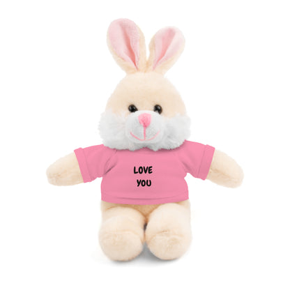 'Love You' Plush Animal with Tee — Cute & Cuddly Stuff with Support for your Home Team