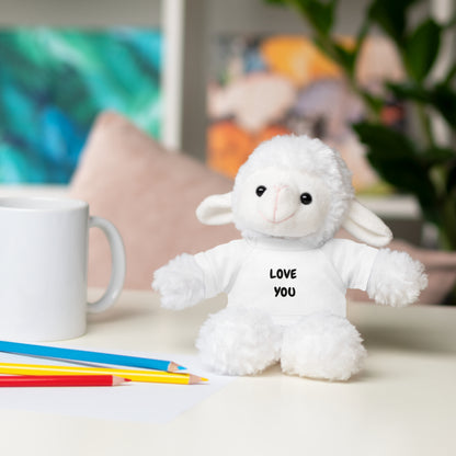 'Love You' Plush Animal with Tee — Cute & Cuddly Stuff with Support for your Home Team