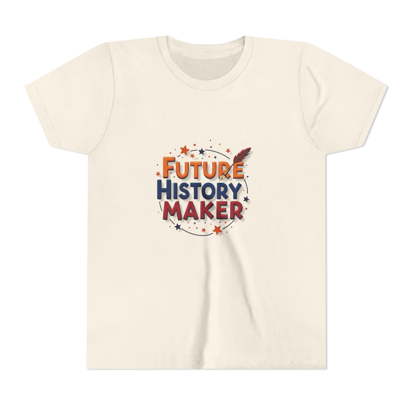 Youth Tee – "Future History Maker" Patriotic Kids T-Shirt (Boys & Girls)