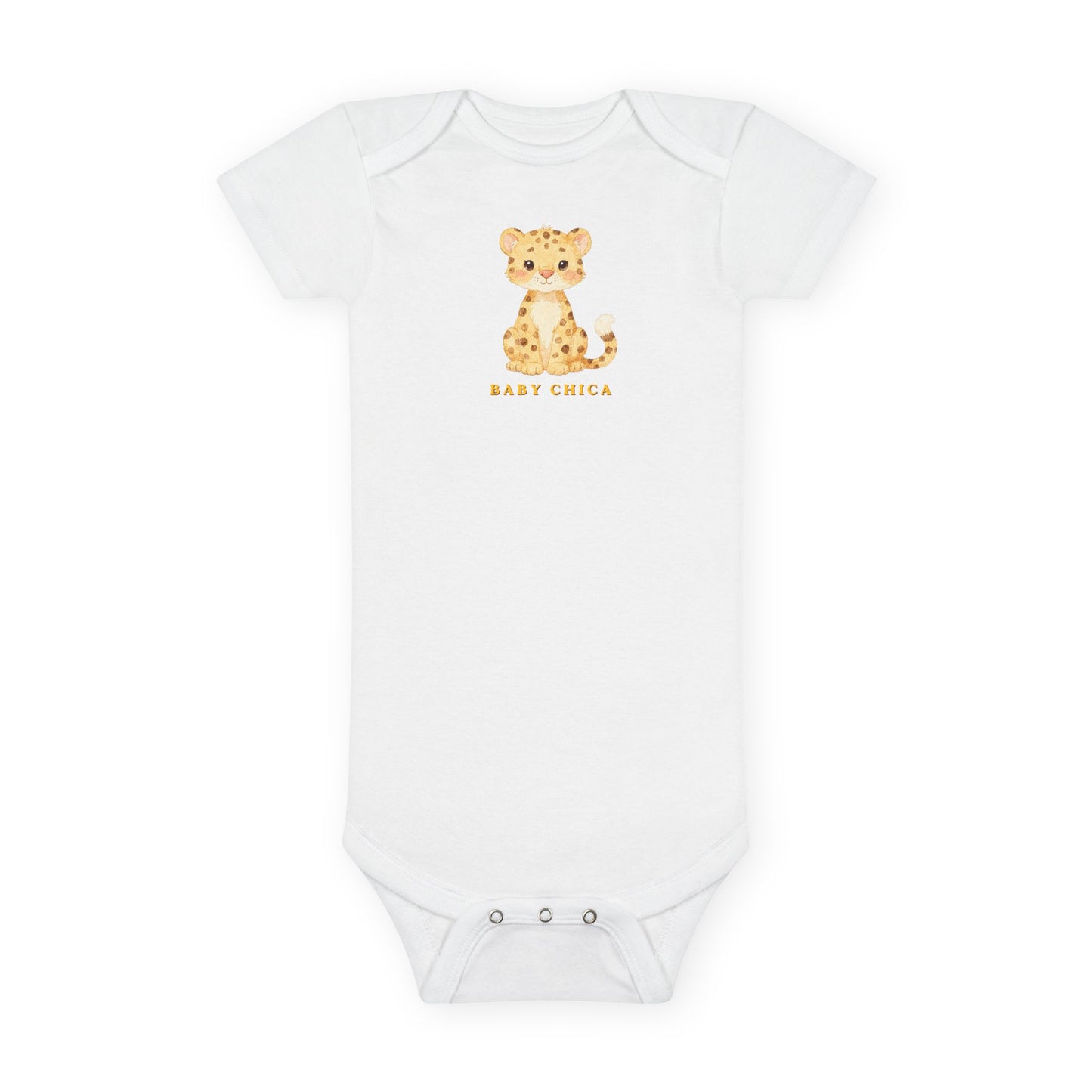 Baby Buds Collection — Chica Cheetah Baby Bodysuit