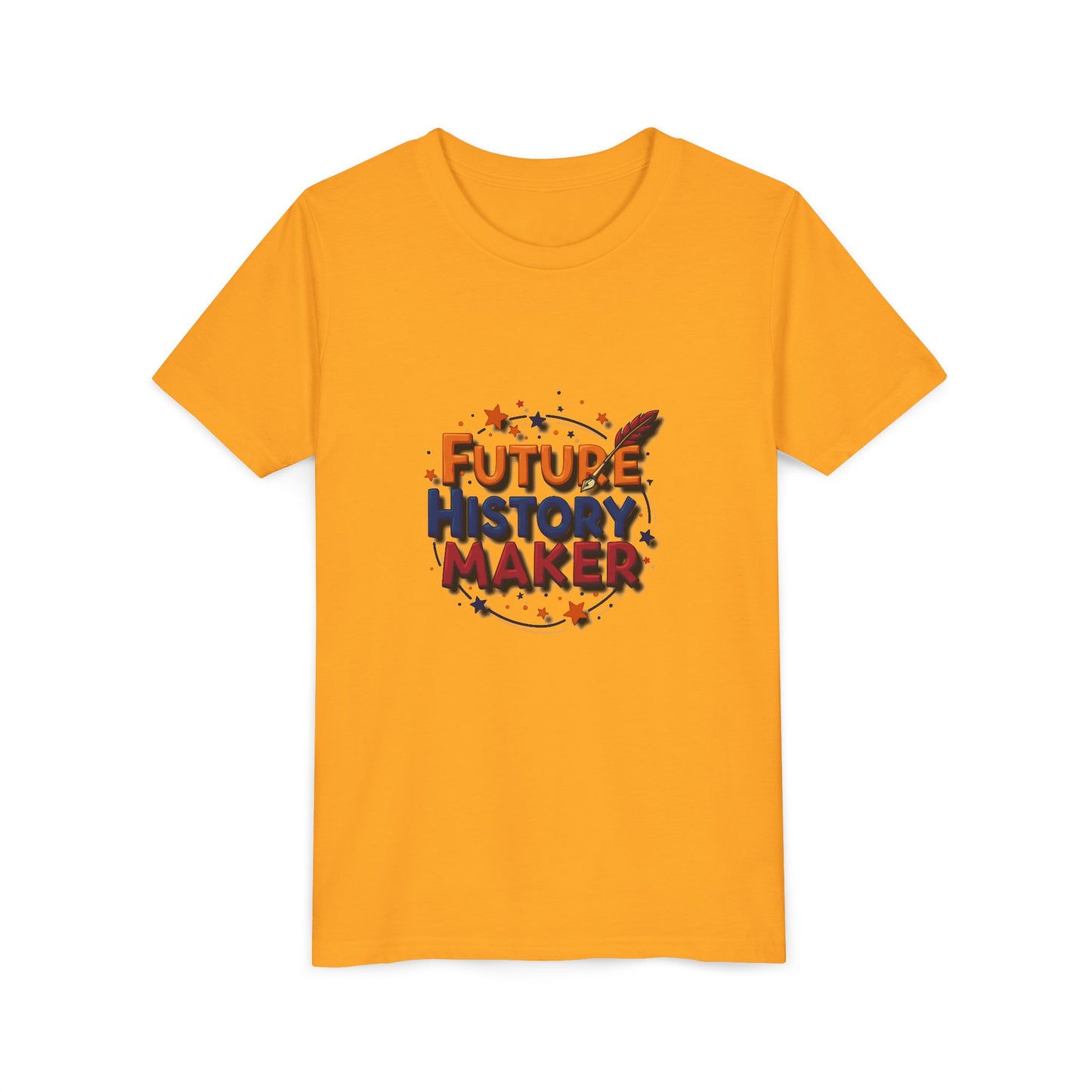 Youth Tee – "Future History Maker" Patriotic Kids T-Shirt (Boys & Girls)