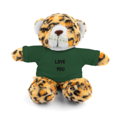 'Love You' Plush Animal with Tee — Cute & Cuddly Stuff with Support for your Home Team