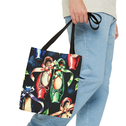 EcoTote: Colorful Ballet Slippers — All‑Over Dance Shoes Carry‑All