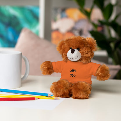 'Love You' Plush Animal with Tee — Cute & Cuddly Stuff with Support for your Home Team