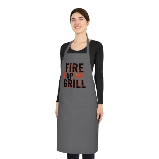 BBQ Apron: Fire Up the Grill — Adjustable Tie-Back BBQ Apron