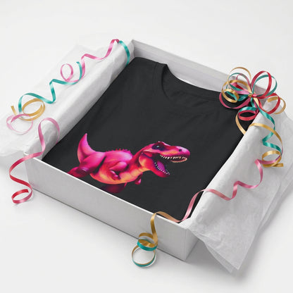 Backyard Paleontologist Dino Tee No. 1 – Magenta T‑rex Kids Shirt