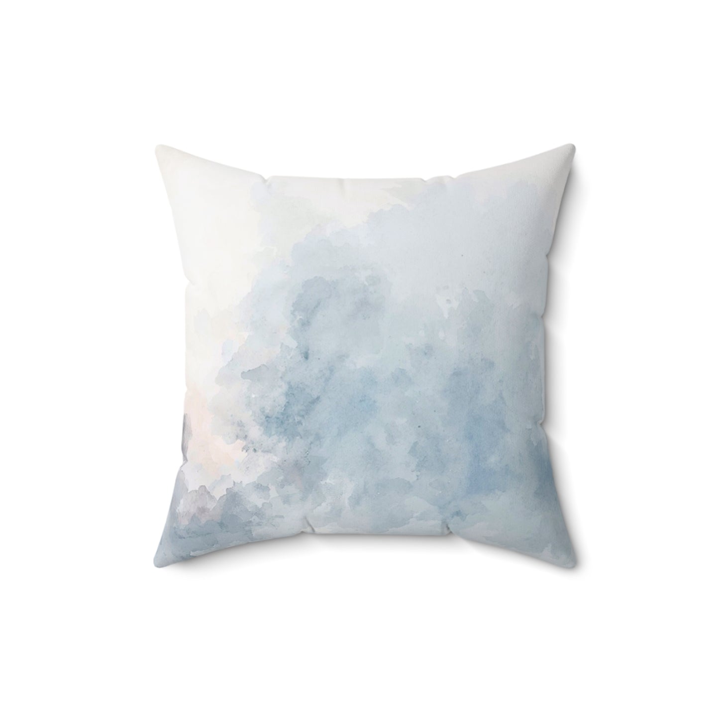 Pillow: Blue Mist Ballerina - Watercolor Style Decorative Cushion