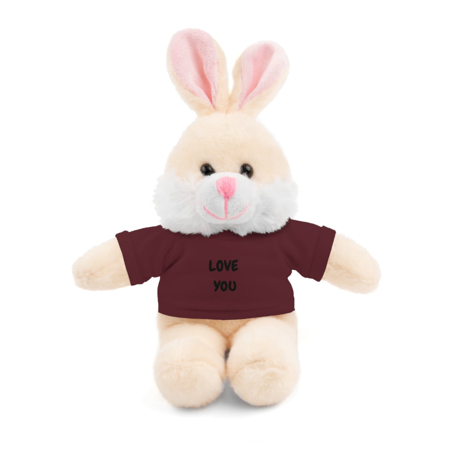 'Love You' Plush Animal with Tee — Cute & Cuddly Stuff with Support for your Home Team