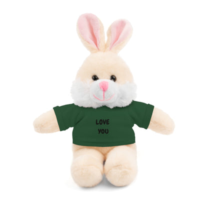 'Love You' Plush Animal with Tee — Cute & Cuddly Stuff with Support for your Home Team