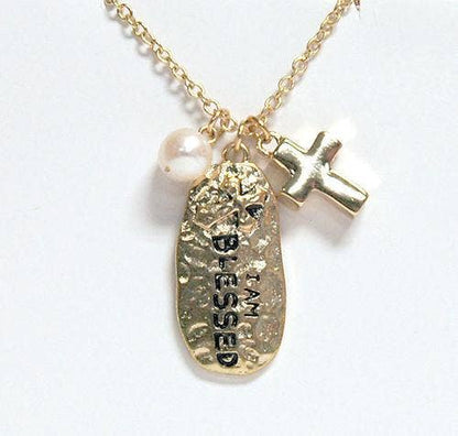 I Am Blessed Necklace: Silver / Each Day Gift