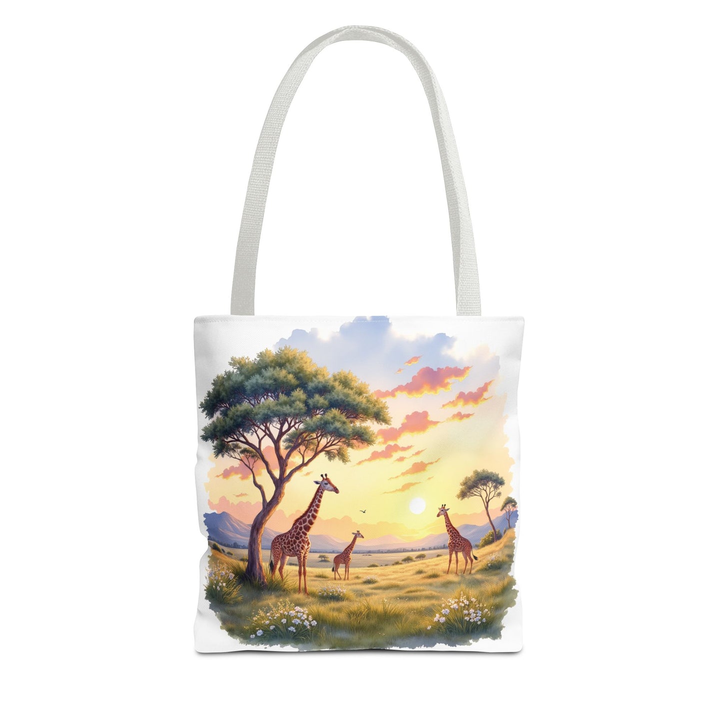 Eco Tote: Giraffe Safari Landscape Carry-All