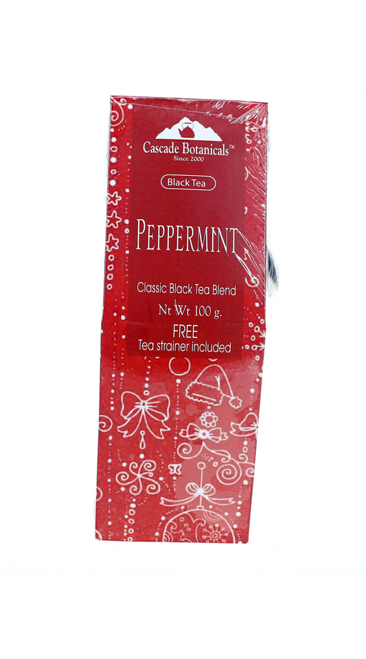 Holiday Tea Peppermint Gift Box – Includes FREE Strainer
