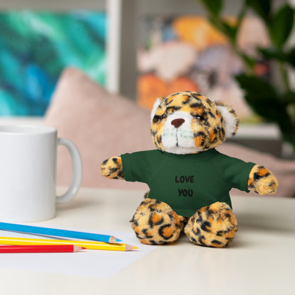 'Love You' Plush Animal with Tee — Cute & Cuddly Stuff with Support for your Home Team