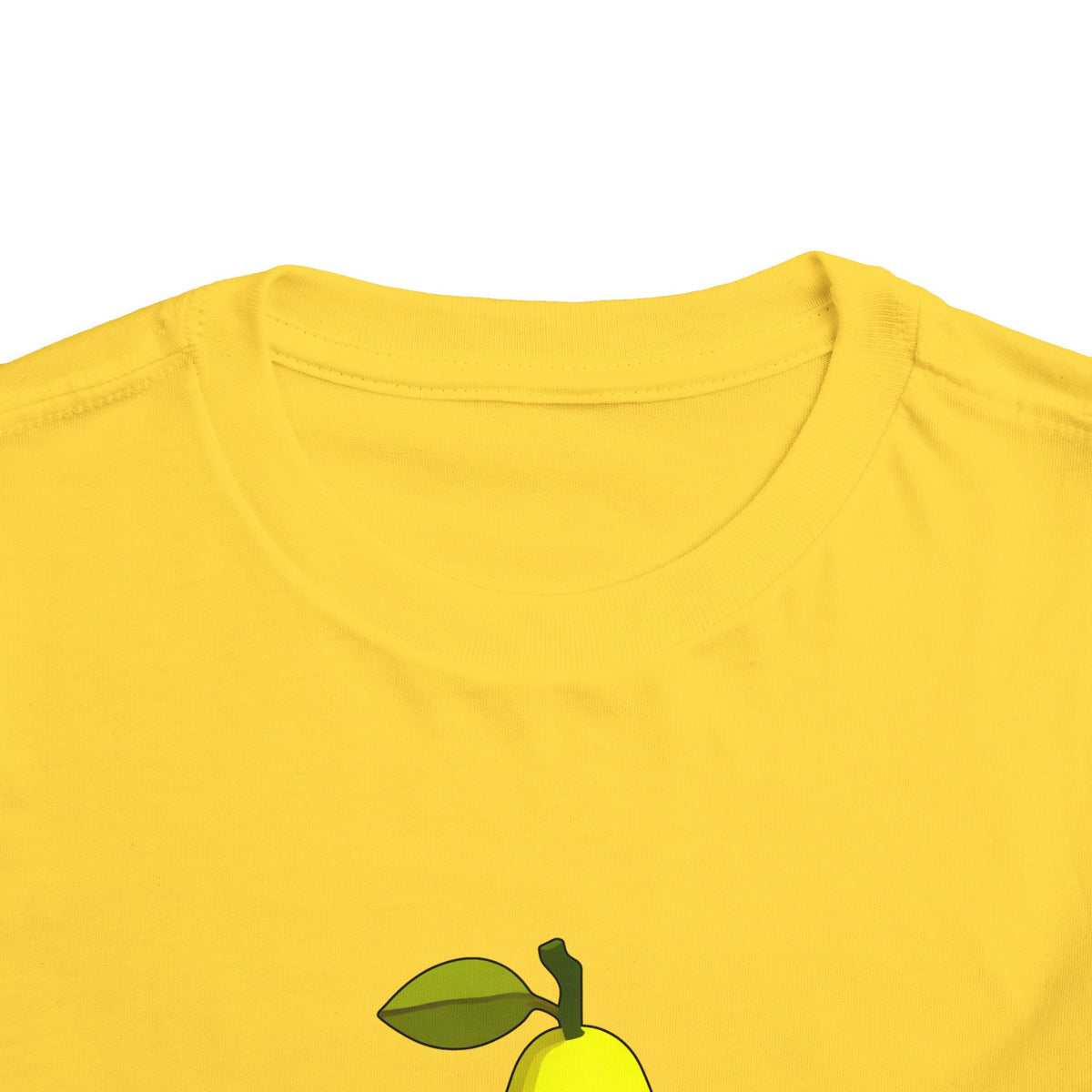 neckline OF YELLOW SHIRT