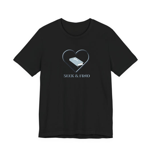 Faith Tee: Seek & Find Bible Heart Premium T‑Shirt