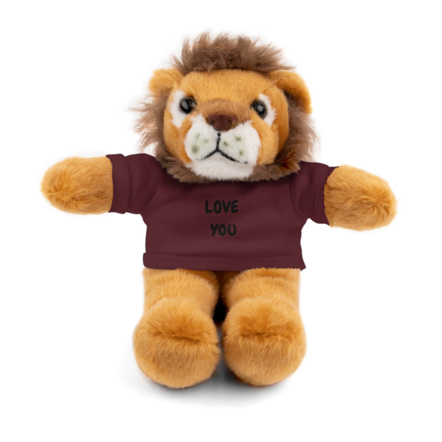 'Love You' Plush Animal with Tee — Cute & Cuddly Stuff with Support for your Home Team