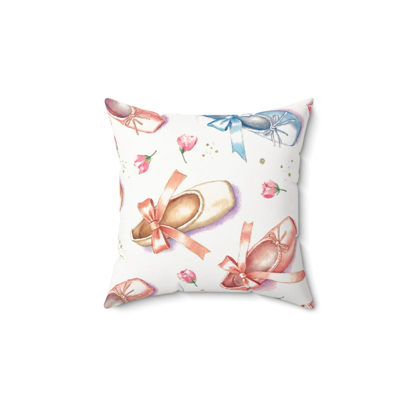 Pillow: Ballet Slippers Watercolor Decorative Cushion