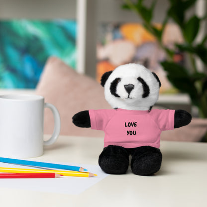'Love You' Plush Animal with Tee — Cute & Cuddly Stuff with Support for your Home Team