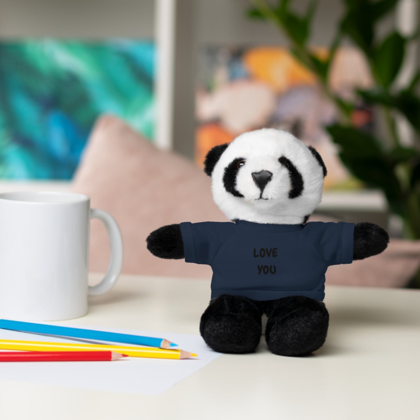 'Love You' Plush Animal with Tee — Cute & Cuddly Stuff with Support for your Home Team