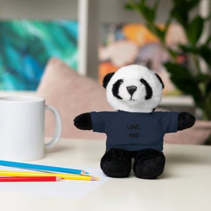 'Love You' Plush Animal with Tee — Cute & Cuddly Stuff with Support for your Home Team