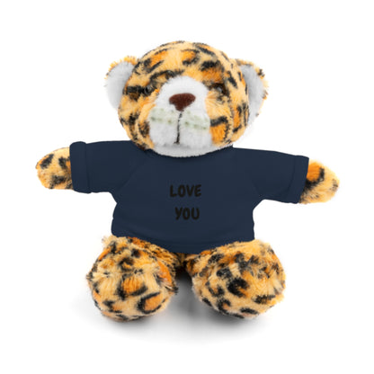 'Love You' Plush Animal with Tee — Cute & Cuddly Stuff with Support for your Home Team