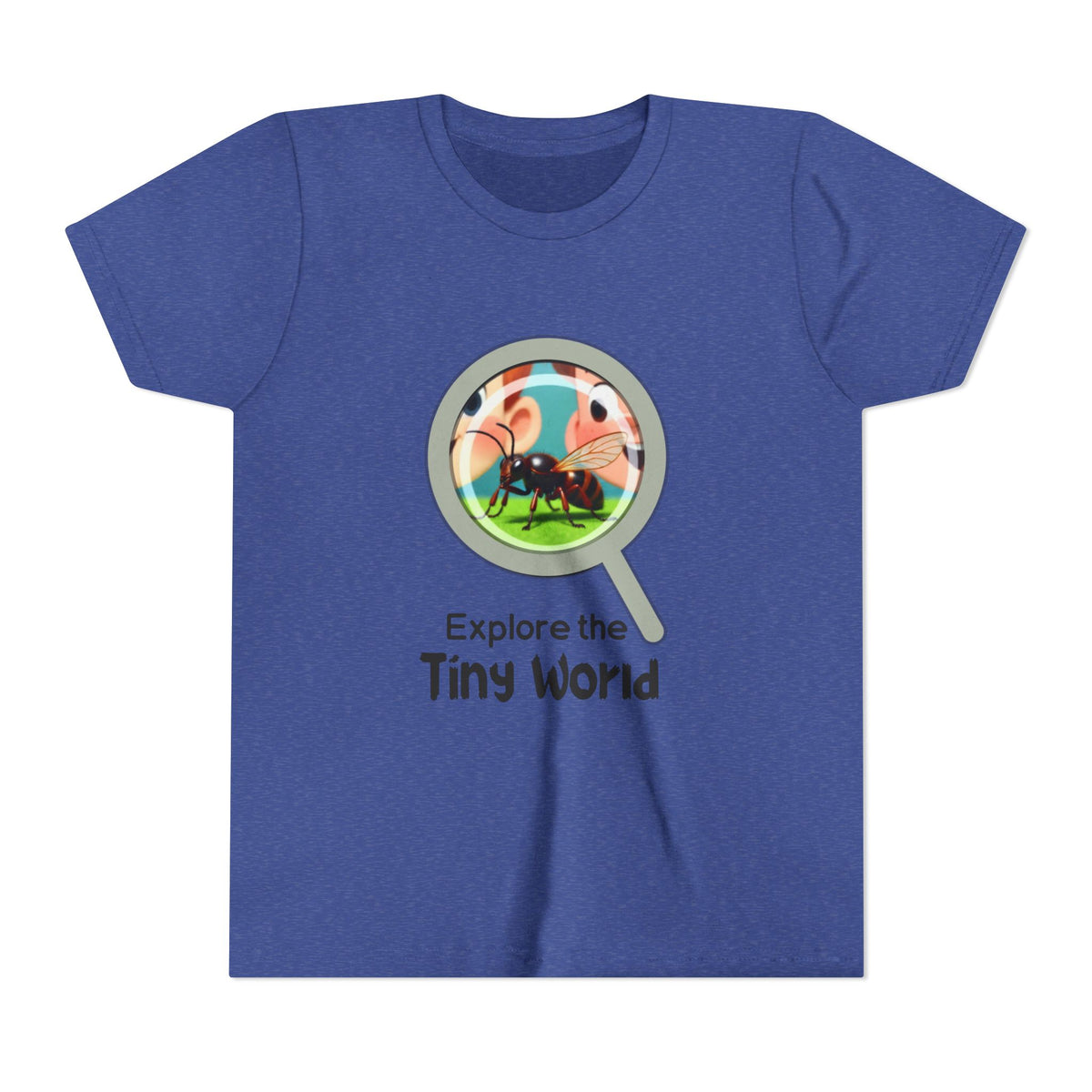 Youth Tee — “Explore the Tiny World” | Nature Explorer Science Shirt
