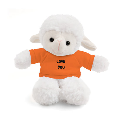'Love You' Plush Animal with Tee — Cute & Cuddly Stuff with Support for your Home Team