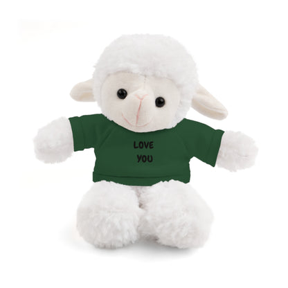 'Love You' Plush Animal with Tee — Cute & Cuddly Stuff with Support for your Home Team