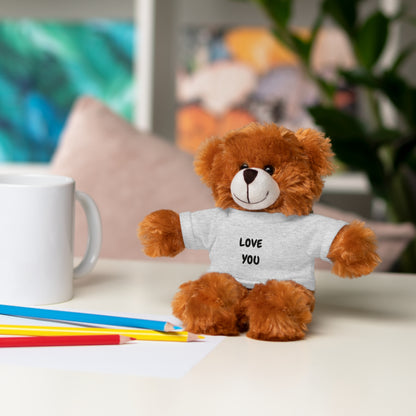 'Love You' Plush Animal with Tee — Cute & Cuddly Stuff with Support for your Home Team