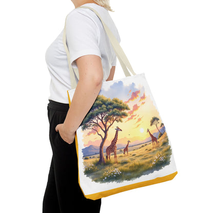 Eco Tote: Giraffe Safari Landscape Carry-All