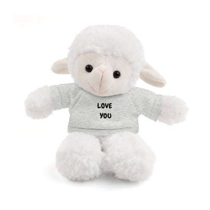 'Love You' Plush Animal with Tee — Cute & Cuddly Stuff with Support for your Home Team